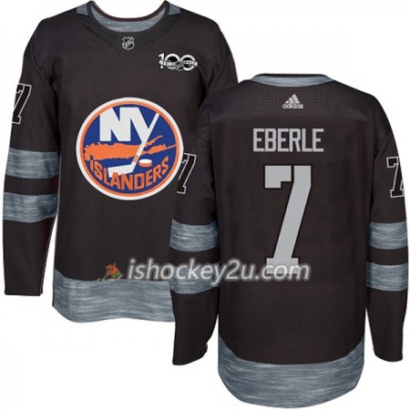 Mænd NHL New York Islanders Trøje Jordan Eberle 7 1917-2017 100th Anniversary Adidas Sort Authentic